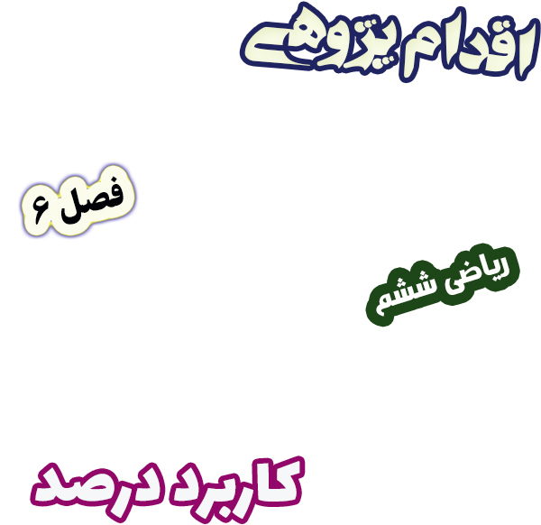 اقدام پژوهی نقش نمودار دایره‌ای در فهم کاربرد درصد در آمار و احتمال ریاضی ششم