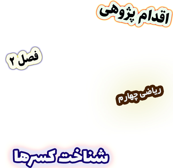 اقدام پژوهی رفع بدفهمی دانش‌آموزان در درک مفهوم کسر با دست‌ورزی کاغذ ریاضی چهارم